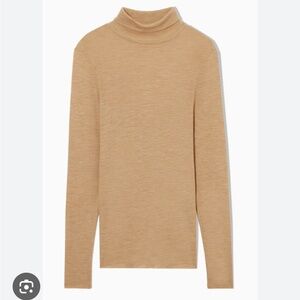 COS merino wool high neck top